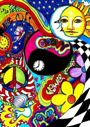 Pin de Andres Mc en COLORED IMAGES | Arte en lienzo, Pintura hippie, Carteles del arte