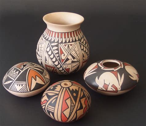 Sold at Auction: NATIVE AMERICAN POTTERY (4)