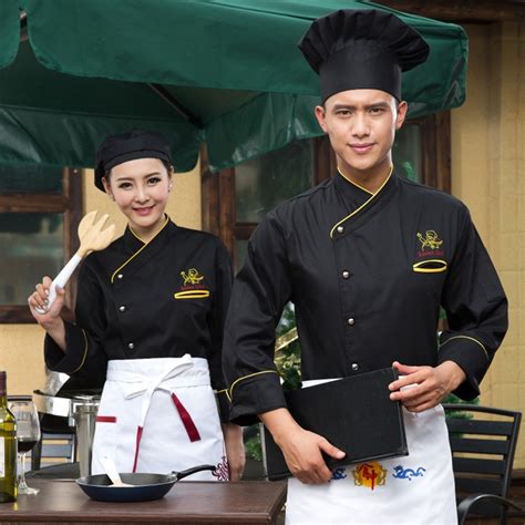 Long sleeve Uniform Chefs Clothes Work Wear Western Restaurant Chef Clothing Pastry Chef Uniform ...