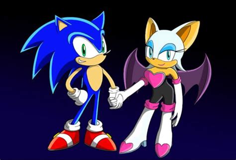 Rouge And Sonic Kiss