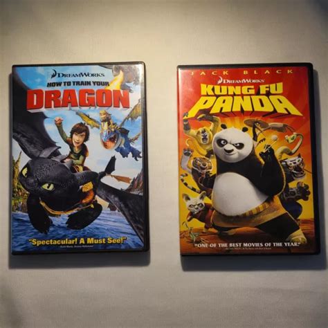 DREAMWORKS DVD SHREK KUNG FU PANDA MADAGASCAR HOW to TRAIN YOUR DRAGON New Seal £9.32 - PicClick UK