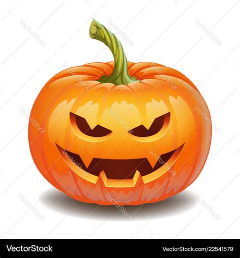 Halloween pumpkin face - evil smile jack o lantern