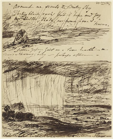 John Constable | Sheet of Sketches with Verses from Burns (1832) | Artsy