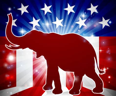 Republican Elephants Silhouettes Illustrations, Royalty-Free Vector Graphics & Clip Art - iStock