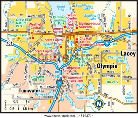 Map Of Olympia Washington Area