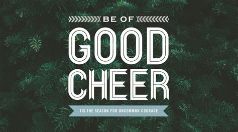 Be Of Good Cheer - Pearsons Ministries International