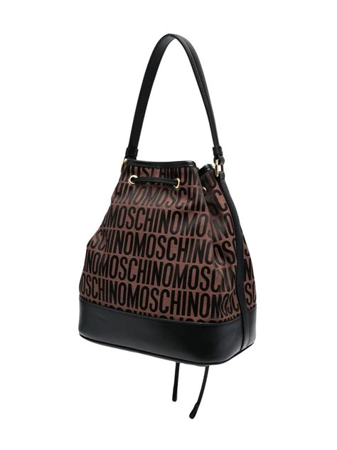 Moschino logo-motif Bucket Bag - Farfetch