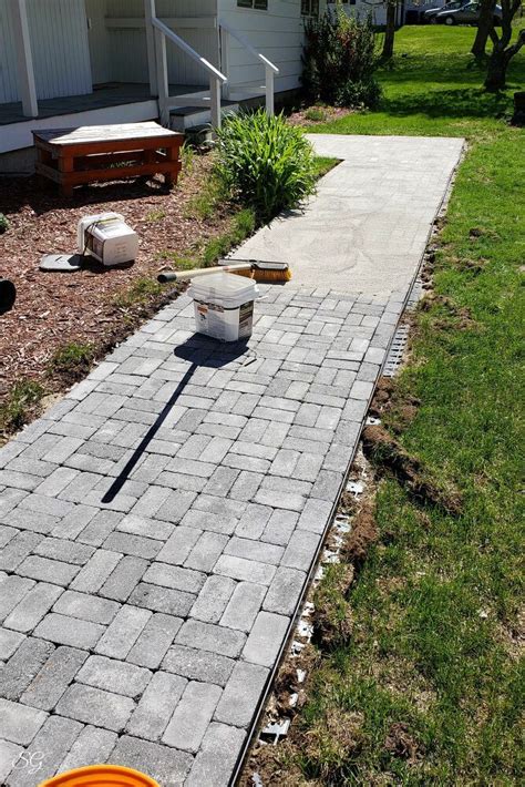 How to Create a DIY Paver Walkway | Paver walkway diy, Pavers diy, Walkway landscaping