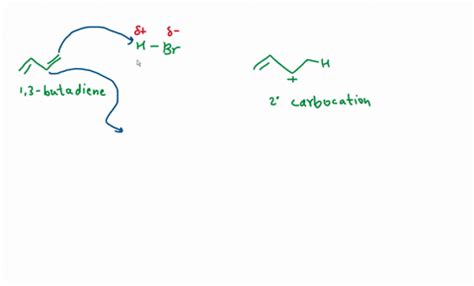 SOLVED:When 1,3-butadiene reacts with 1 mol of HBr, two isolable ...