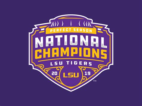 LSU TIGERS - 2019 NATIONAL CHAMPIONS - Logo Concept by Matthew Harvey on Dribbble