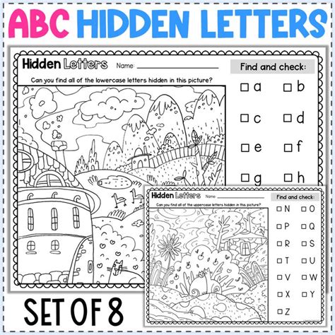 Alphabet Hidden Letters Pictures - Letter Recognition - Alphabet Review ...