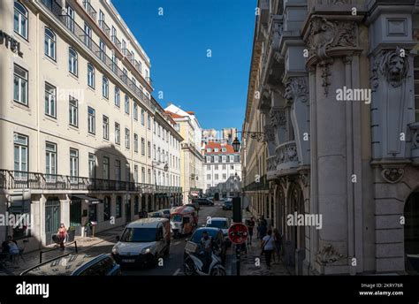 Street view in the city of Lisbon, Portugal Stock Photo - Alamy