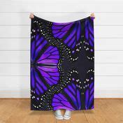 Purple Monarch Butterfly Wings Fabric | Spoonflower