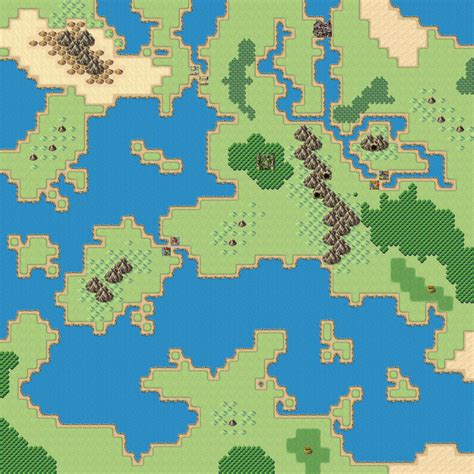 RPGMaker: First-Cut Overworld Map – In My Campaign