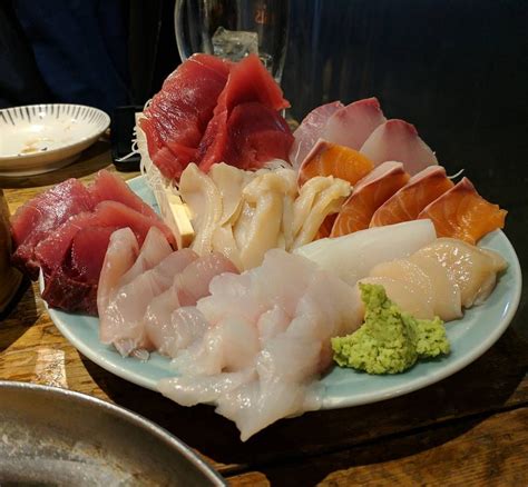 Assorted Sashimi Platter at Takamura Sushi in Shinjuku! We got back to ...