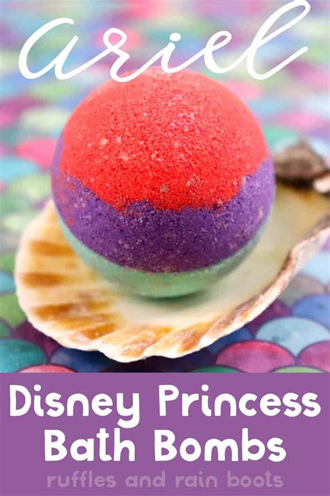 Princess Ariel Bath Bombs are Perfect for A Little Mermaid Party Favor