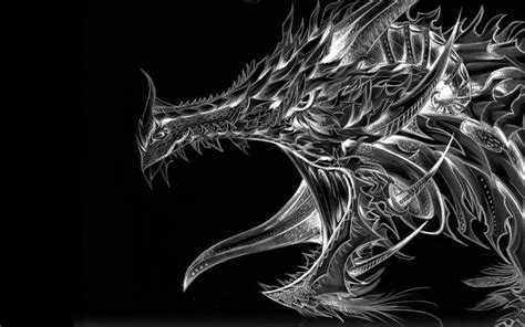 Black and Gray Dragon Wallpapers - Top Free Black and Gray Dragon ...