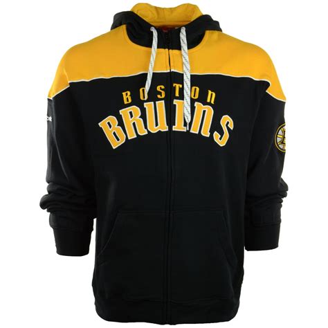 Reebok Mens Boston Bruins Fullzip Hoodie in Yellow for Men (Black) | Lyst