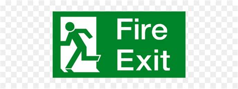 Fire Exit Left Sticker - Transparent Fire Exit Logo, HD Png Download - vhv