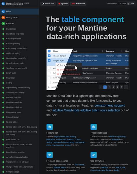 Introducing Mantine DataTable. Mantine DataTable brings datagrid-like… | by Ionut-Cristian ...