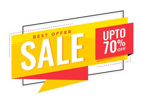 stylish yellow sale banner design - Download Free Vector Art, Stock ...