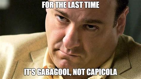 Gabagool Meme Discover more interesting Capocollo, Gabagool, Italian, James Gandolfini memes ...