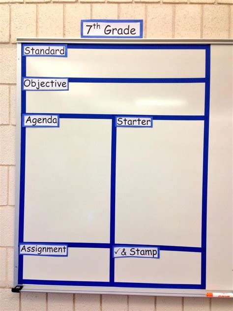 Classroom Whiteboard Ideas