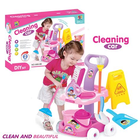 Hong's toys shop Children's pretend toy DIY mini cleaning set car materials | Lazada PH