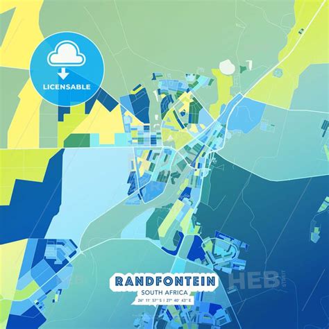 Randfontein Map Print Template | Map vector, Print templates, Map print