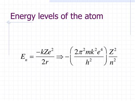 PPT - Derivation of the Rydberg Constant PowerPoint Presentation, free download - ID:4111632