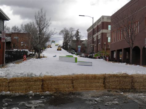 walking flagstaff: downtown flagstaff snow pile this weekend