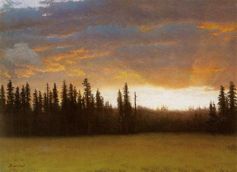 California Sunset Painting | Albert Bierstadt Oil Paintings