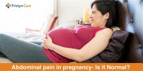 Abdominal pain in pregnancy- Is it Normal? - Pristyn Care