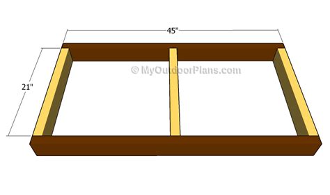 Building the table frame | MyOutdoorPlans