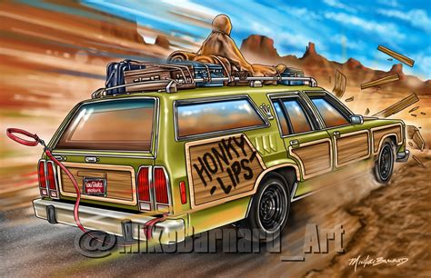 National Lampoon's Vacation Family Truckster signed art | Etsy