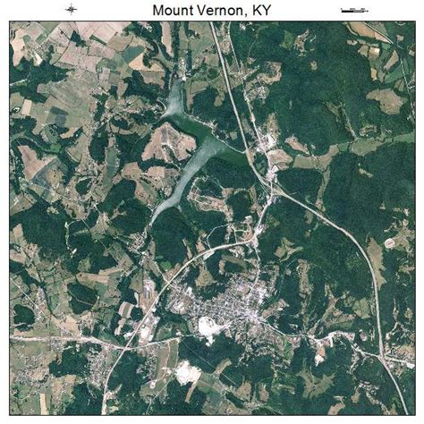 Aerial Photography Map of Mount Vernon, KY Kentucky