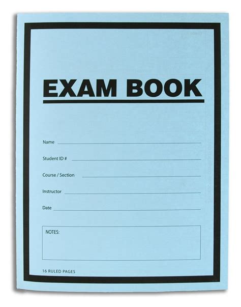 Buy BookFactory Exam Blue Book/Blue Exam Book/Blue Test Book (10 Book Pack) (Ruled Format - 8.5 ...