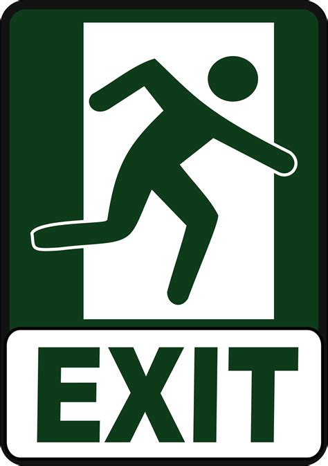 Emergency Exit Signs Clipart | Free download on ClipArtMag