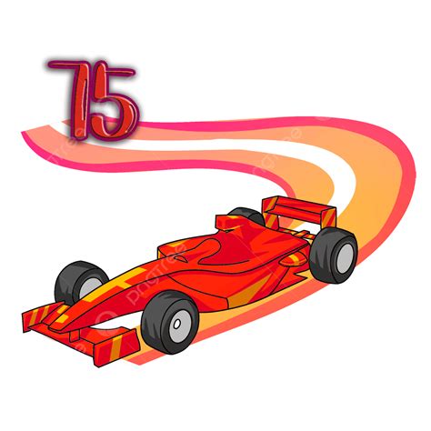 Car Race Track Clipart PNG Images, Red Racing Car Running On Rainbow Track, Rainbow, Track ...