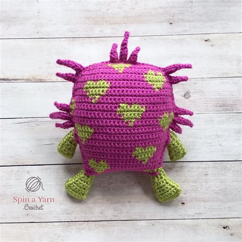 Blinky Love Monster Crochet Pattern | Etsy