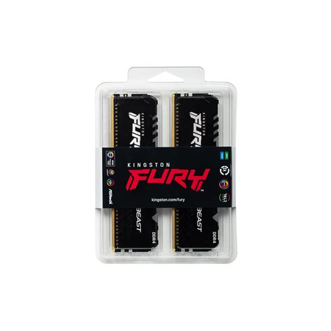 Buy the Kingston FURY Beast RGB 16GB RAM (2 x 8GB) DDR4-3200MHz CL16 ...