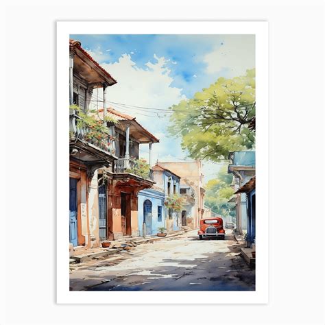 Old Manila Street 1 Art Print by Rogeid Lem - Fy