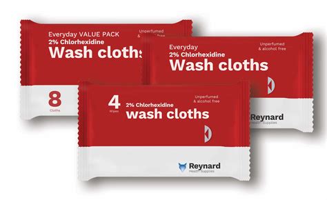 Chlorhexidine Wash Cloths | Reynard Health Supplies