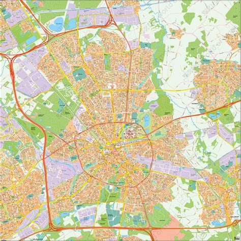 Digital City Map Eindhoven 396 | The World of Maps.com