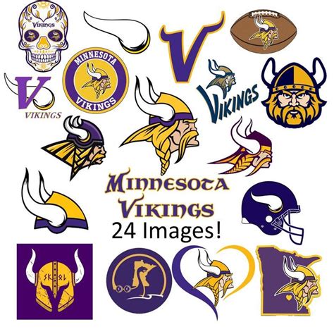 Minnesota Vikings svg png bundle images nfl logo cricut football cut ...