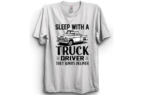 Trucker T-shirt Design. Truck Driver Tee Graphic by Fvecty · Creative ...