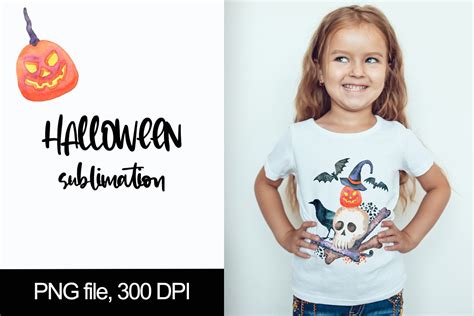 Halloween T-Shirt Sublimation PNG Graphic by TWatercolor · Creative Fabrica