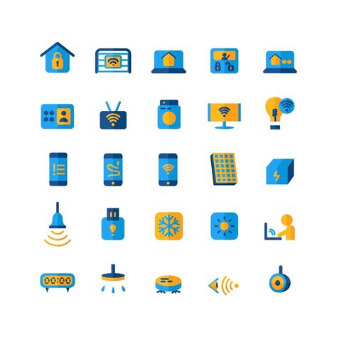 Smart Home icon set vector flat for website mobile app presentation social media Suitable for ...