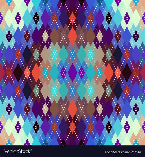 Argyle seamless pattern background Royalty Free Vector Image