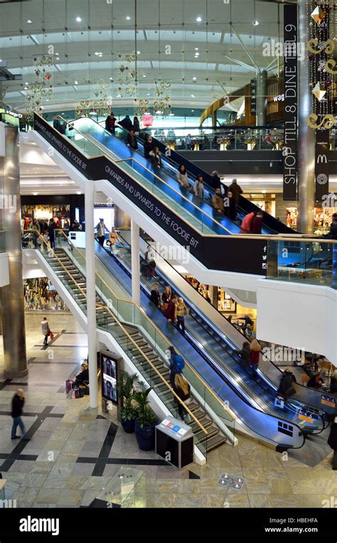 WestQuay shopping centre in Southampton on a December afternoon Stock ...